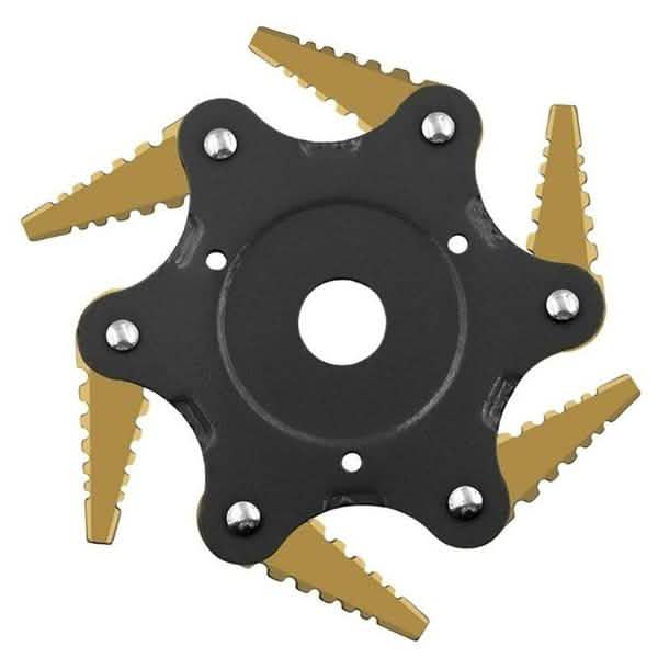 6 Leaves Lawn Mower Blade Metal Brush Cutter Blades Trimmer Blade DailySale