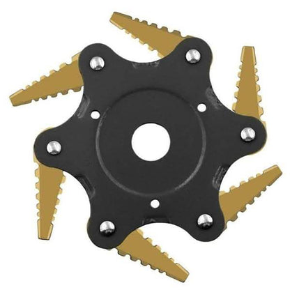 6 Leaves Lawn Mower Blade Metal Brush Cutter Blades Trimmer Blade DailySale