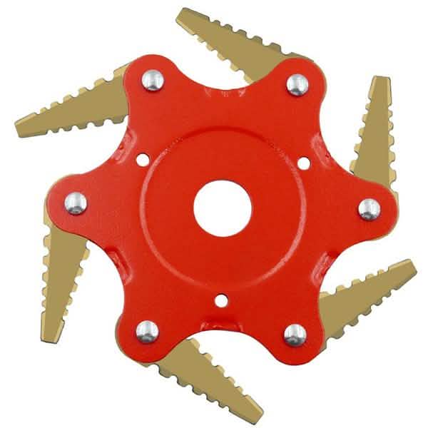 6 Leaves Lawn Mower Blade Metal Brush Cutter Blades Trimmer Blade DailySale