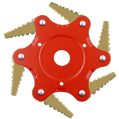 6 Leaves Lawn Mower Blade Metal Brush Cutter Blades Trimmer Blade DailySale