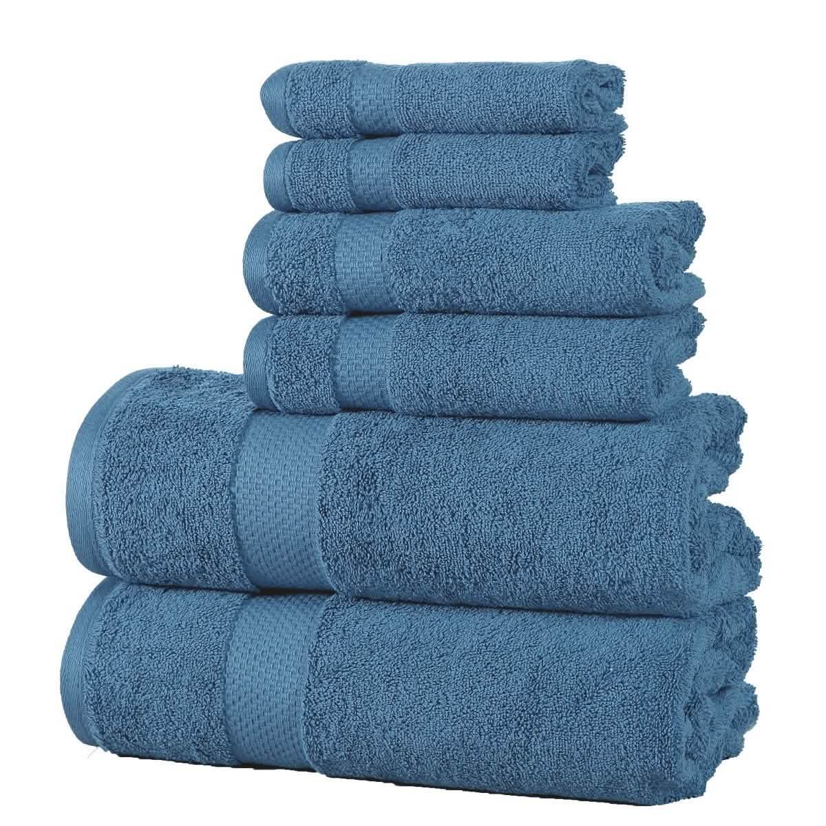 6-Pack: 100% Cotton Towel Set - Assorted Colors DailySale