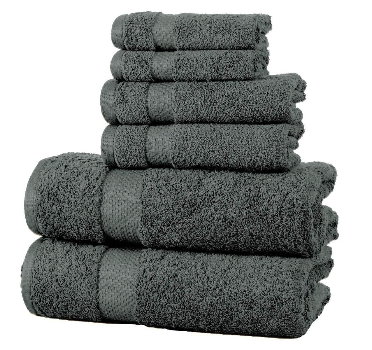 6-Pack: 100% Cotton Towel Set - Assorted Colors DailySale
