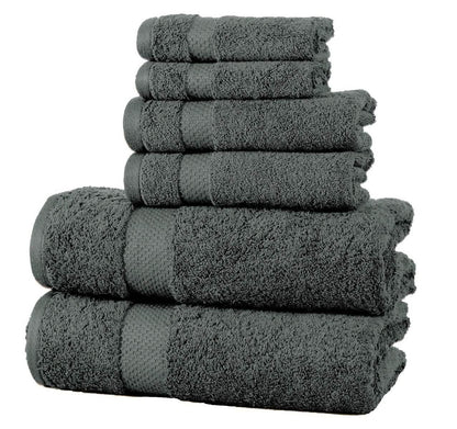 6-Pack: 100% Cotton Towel Set - Assorted Colors DailySale
