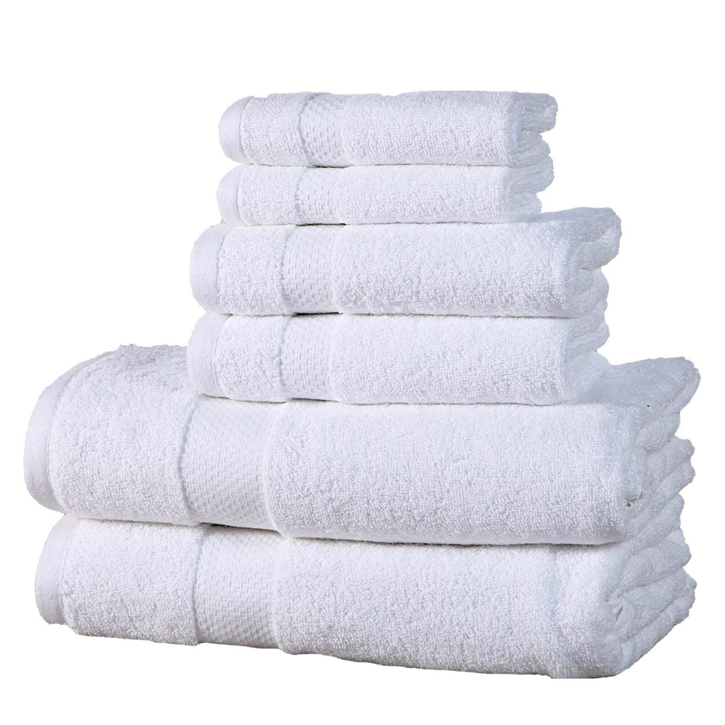 6-Pack: 100% Cotton Towel Set - Assorted Colors DailySale