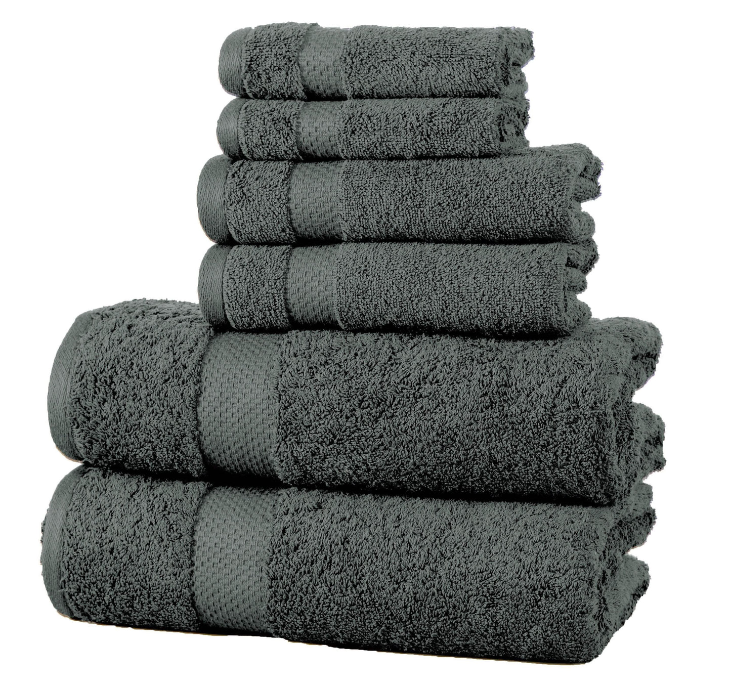 6-Pack: 100% Cotton Towel Set - Assorted Colors DailySale