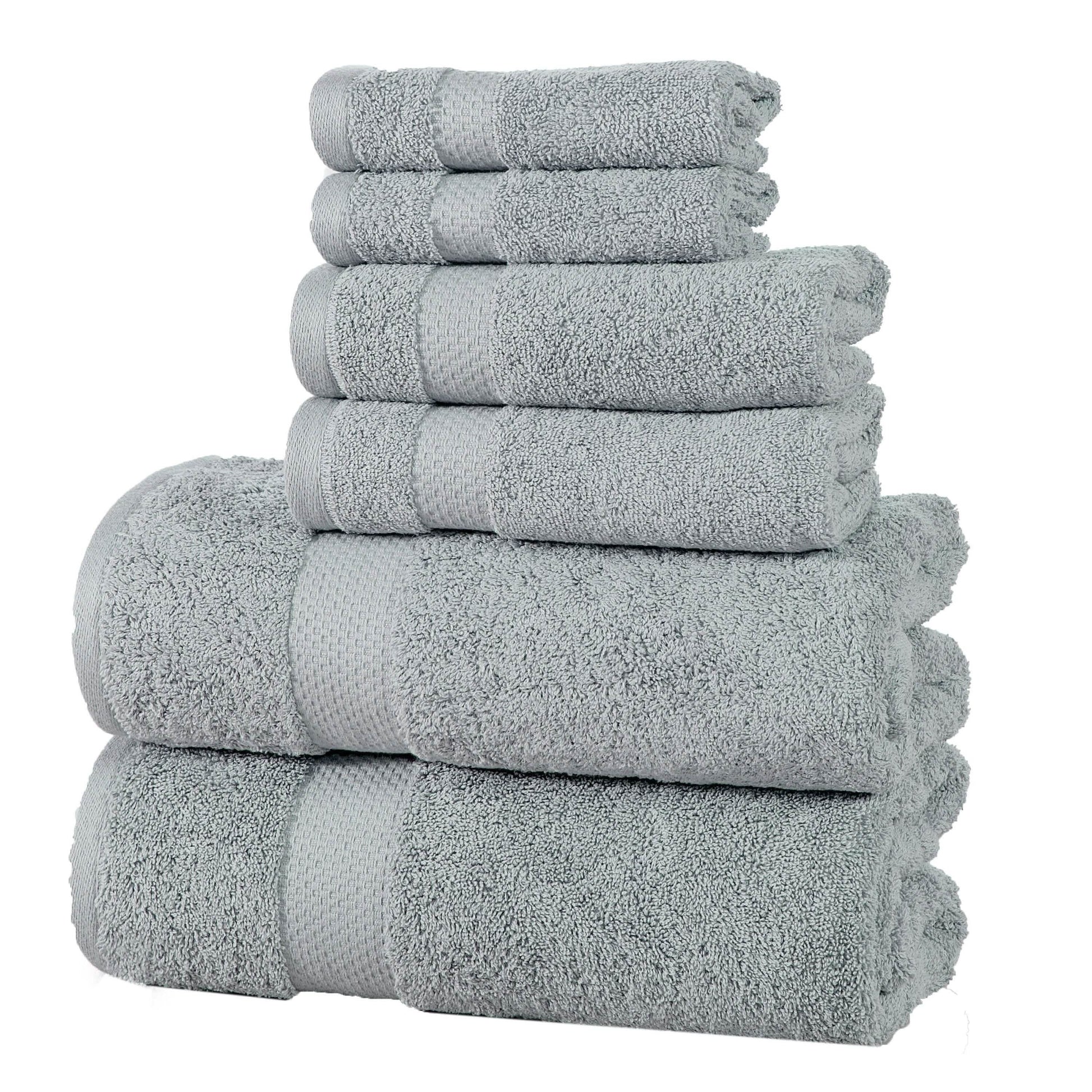 6-Pack: 100% Cotton Towel Set - Assorted Colors DailySale
