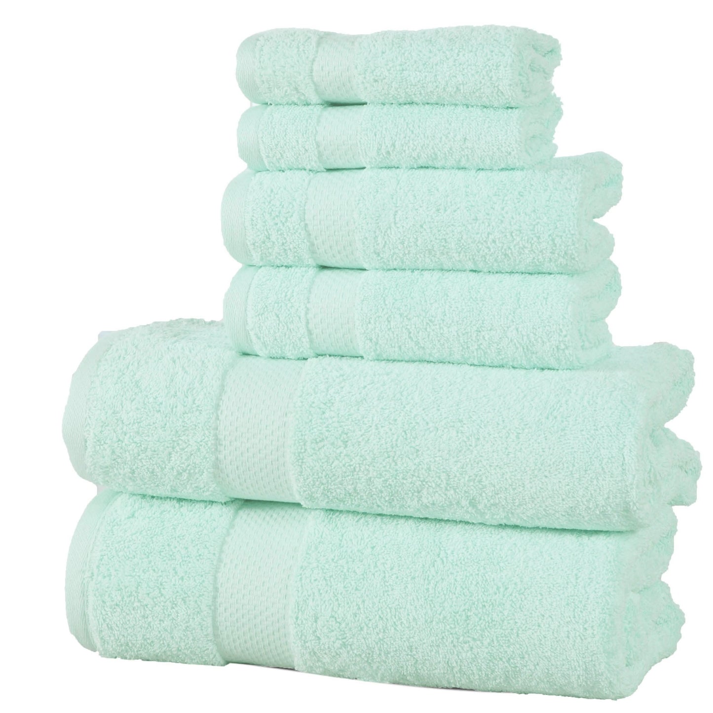 6-Pack: 100% Cotton Towel Set - Assorted Colors DailySale