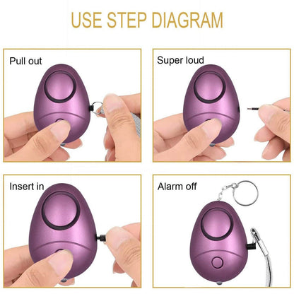 6-Pack: 140DB Personal Security Alarm Keychain with LED Lights DailySale