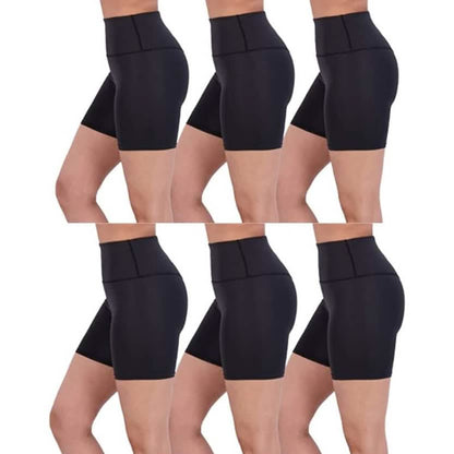 6-Pack: Active High Waisted Biker Shorts DailySale