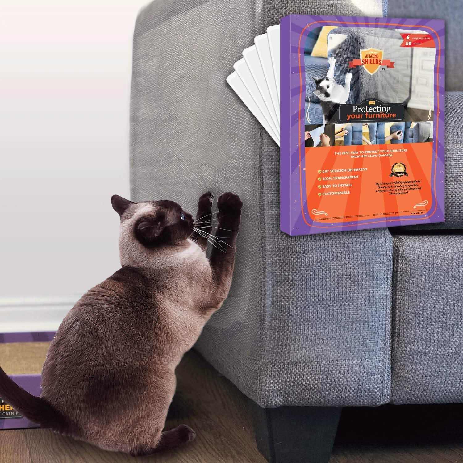 6-Pack: Amazing Shields Cat Scratch Deterrent DailySale