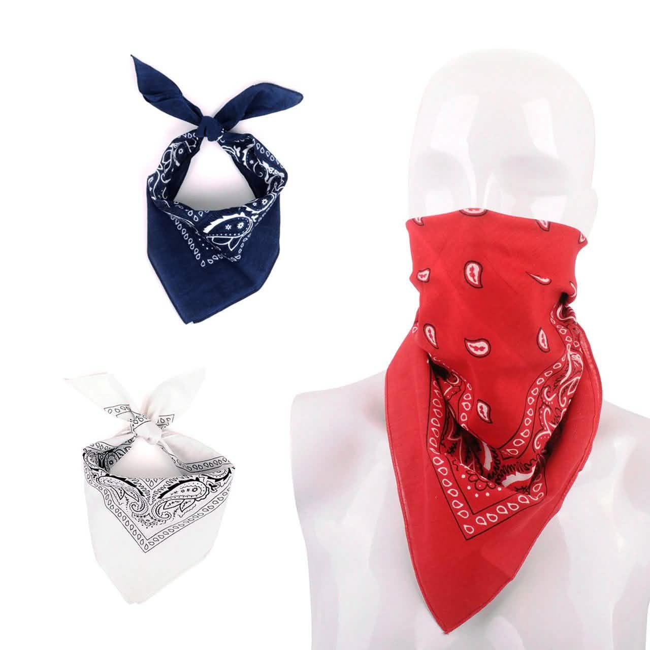 6-Pack: Bandanas - Navy, White & Red DailySale