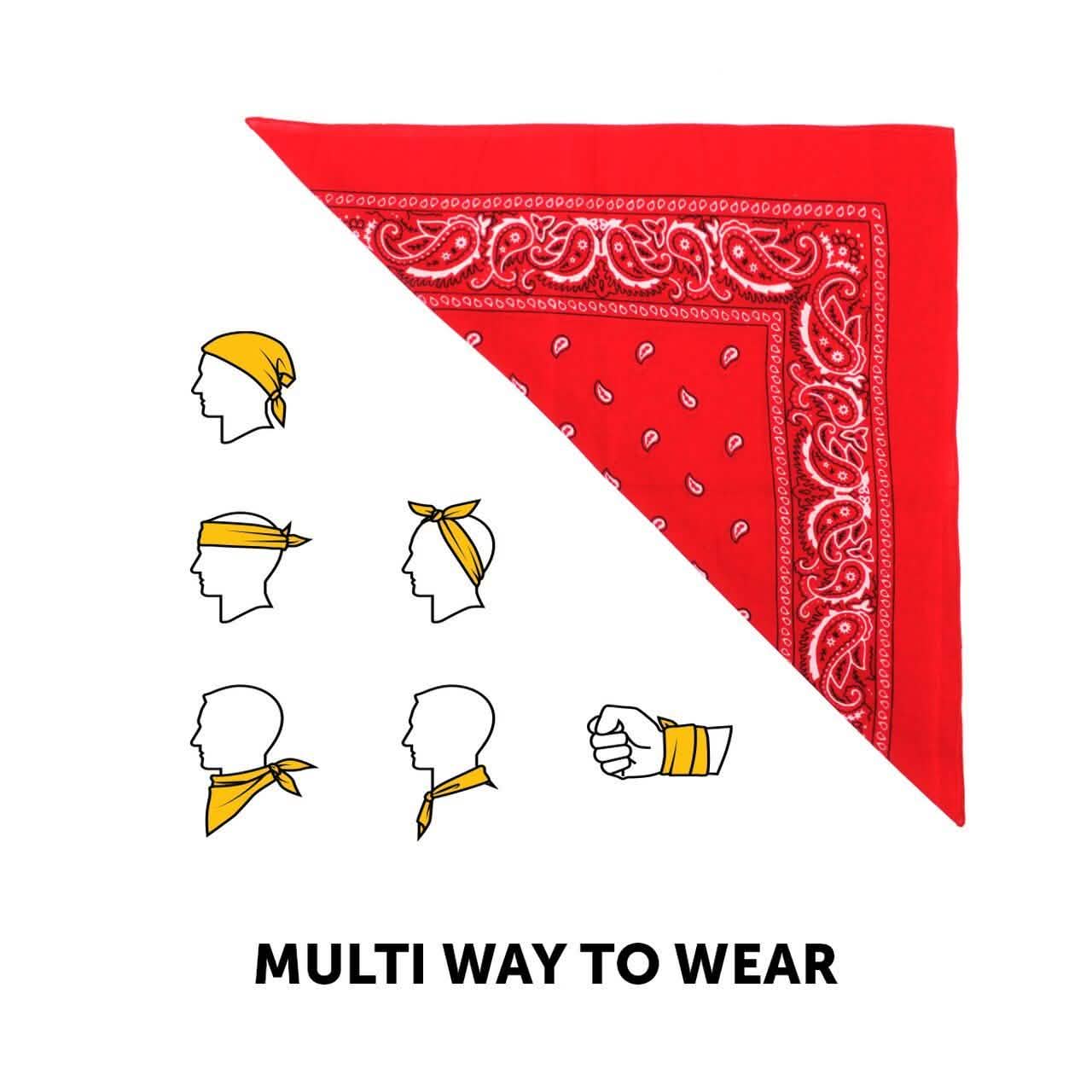 6-Pack: Bandanas - Navy, White & Red DailySale