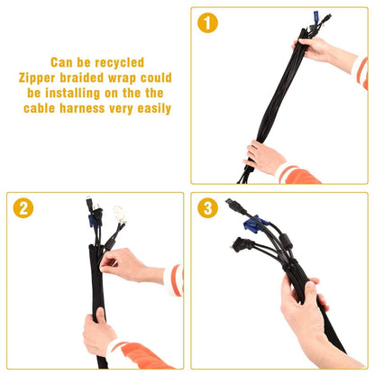 6-Pack: Cable Sleeve Wrap Cover DailySale