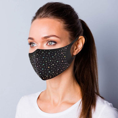 6-Pack: Celebrity Bling Holiday Rhinestone Washable Face Mask DailySale