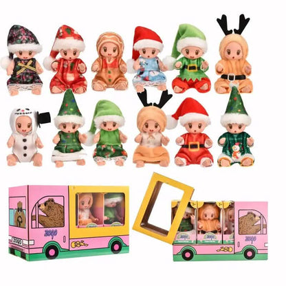 6-Pack: Christmas-Themed Mini Reborn Youngsters Dolls DailySale