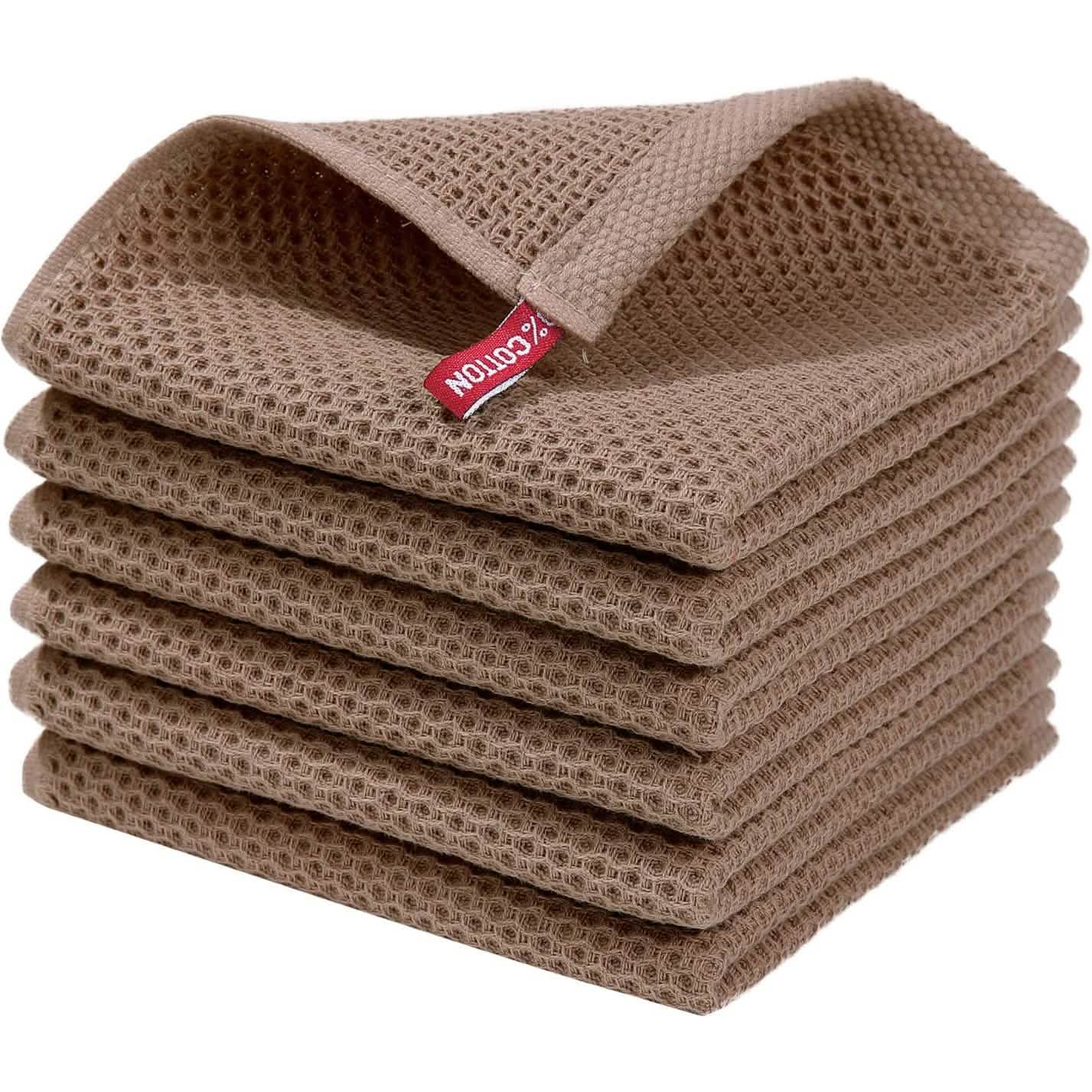 6-Pack: Cotton Waffle Woven Kitchen Towel DailySale
