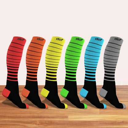 6-Pack: DCF Unisex Striped Compression Socks DailySale