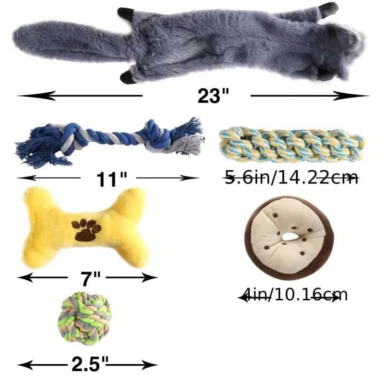 6-Pack: Durable Squeaky Dog Toys DailySale