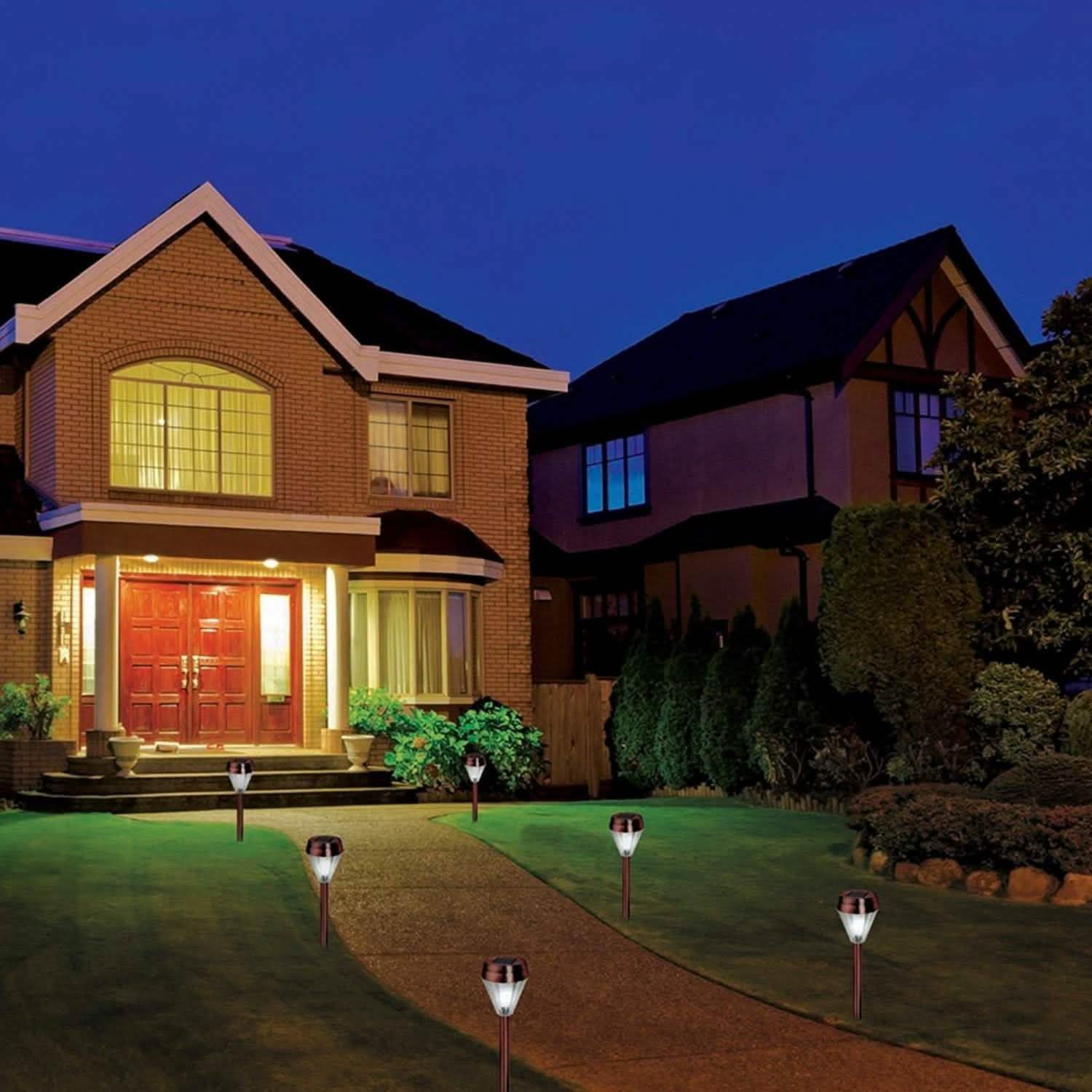 6-Pack: EcoThink Outdoor Solar LED Pathway Light DailySale