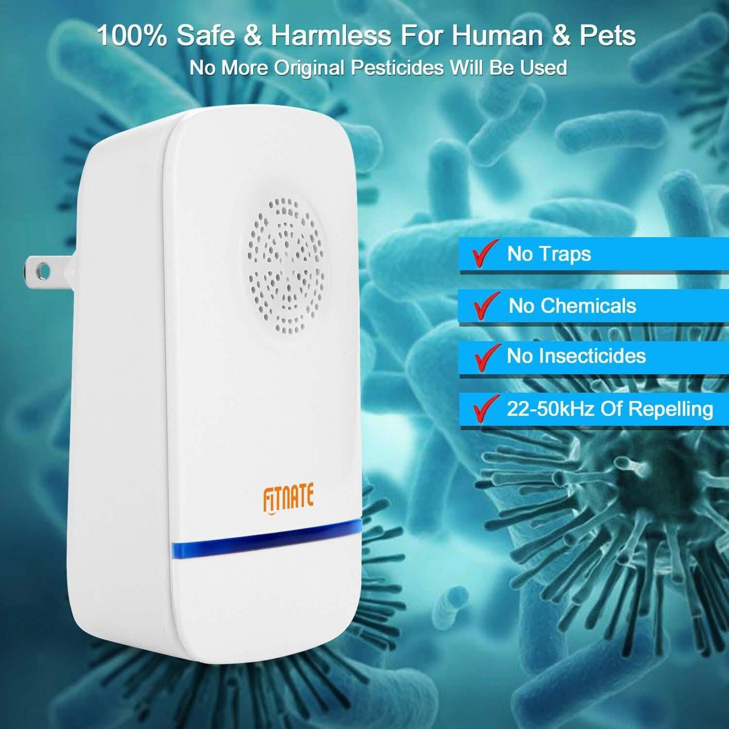 6-pack: Electronic Ultrasonic Pest Repeller DailySale