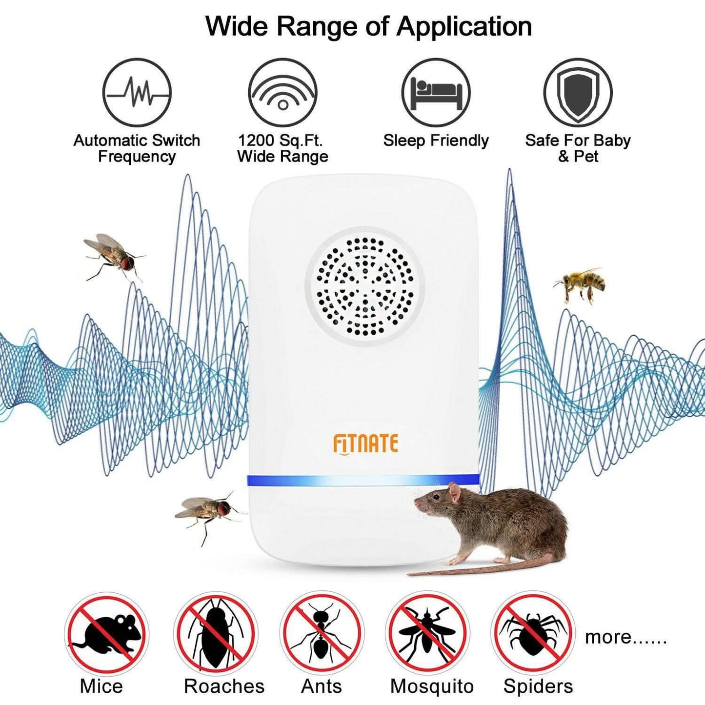 6-pack: Electronic Ultrasonic Pest Repeller DailySale