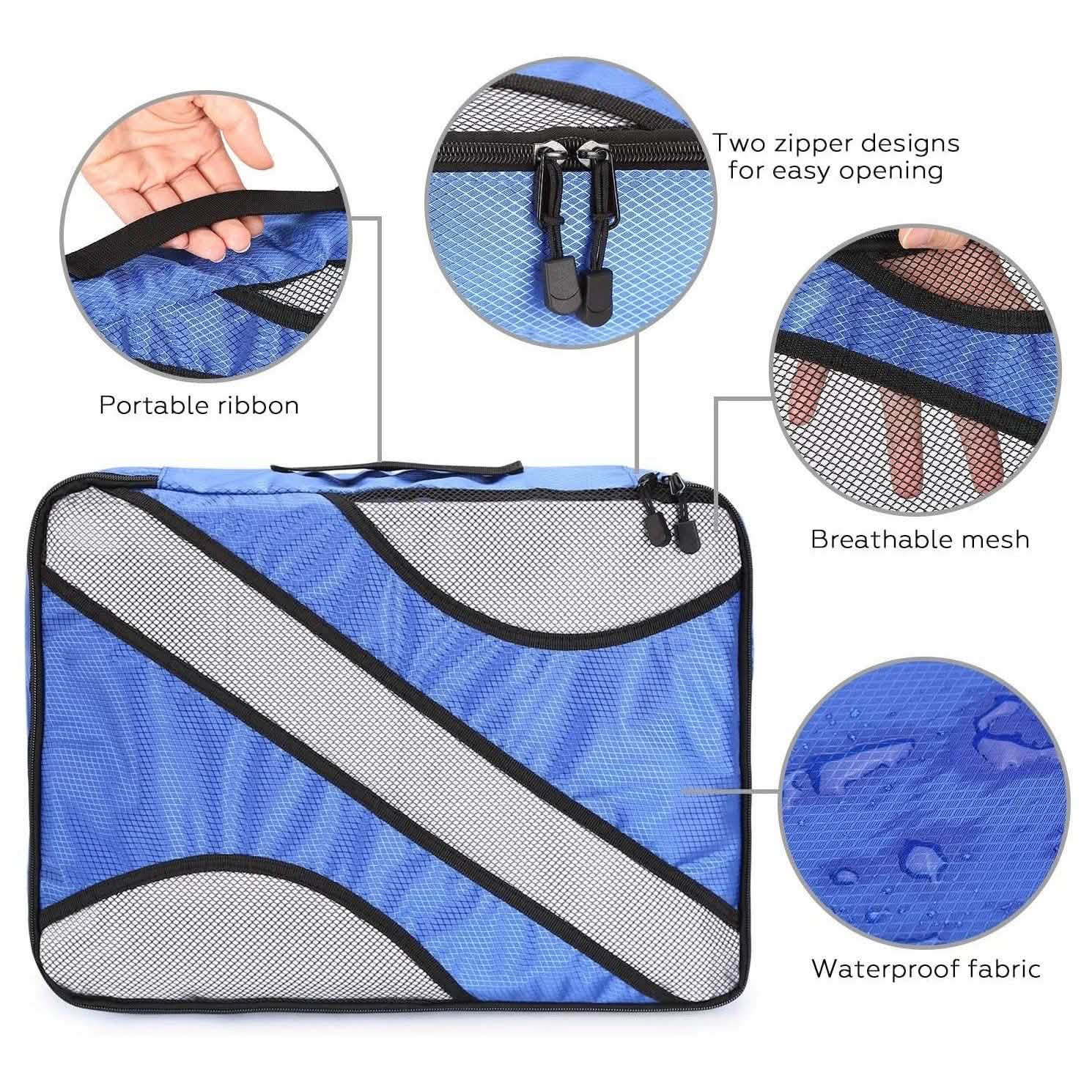 6-Pack: Fitnate Compression Packing Cubes DailySale