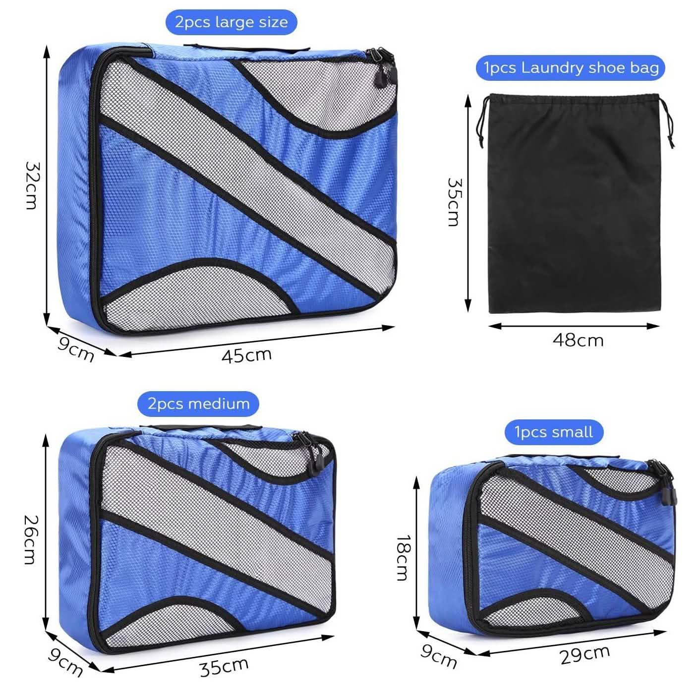 6-Pack: Fitnate Compression Packing Cubes DailySale