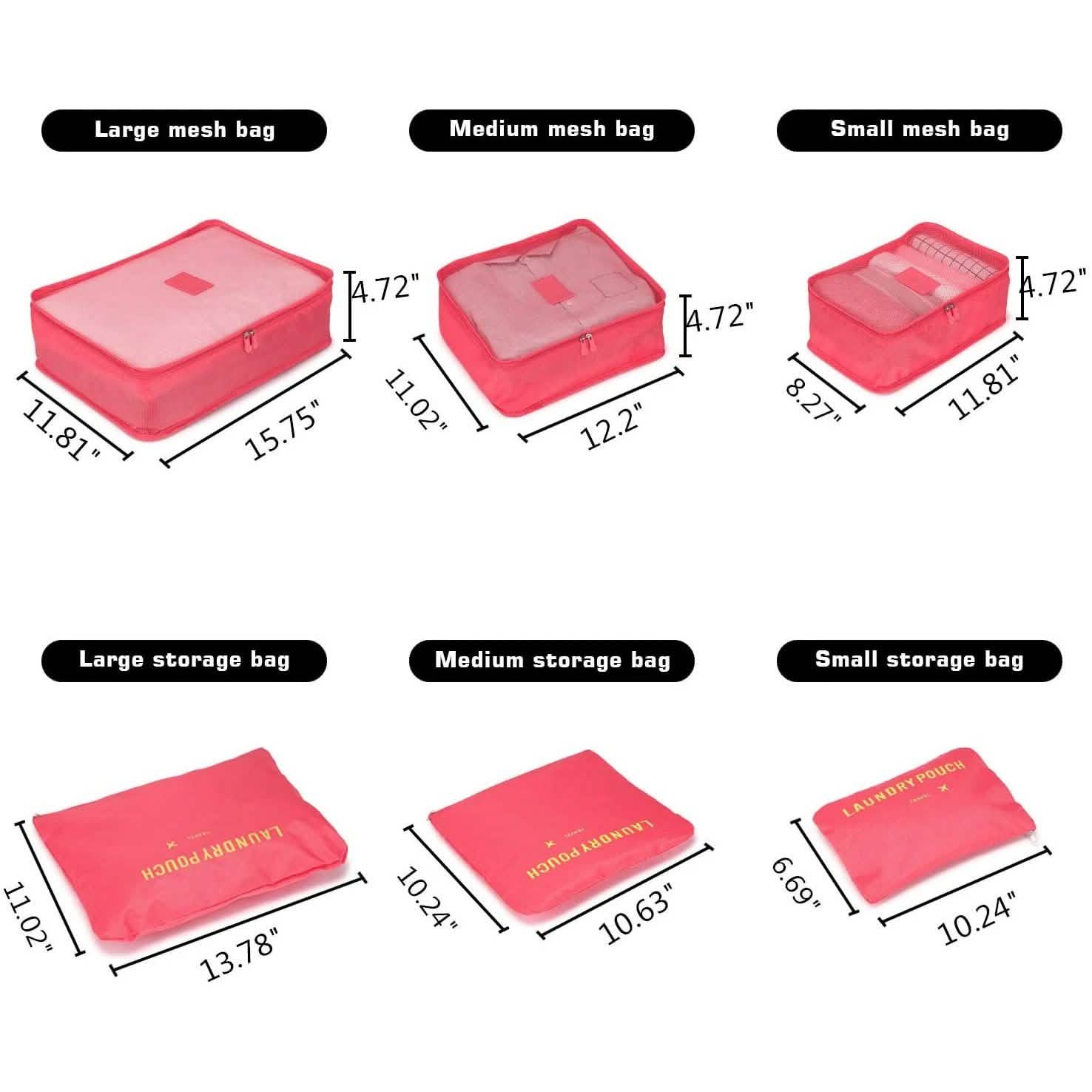 6-Pack: Fitnate Compression Packing Cubes DailySale