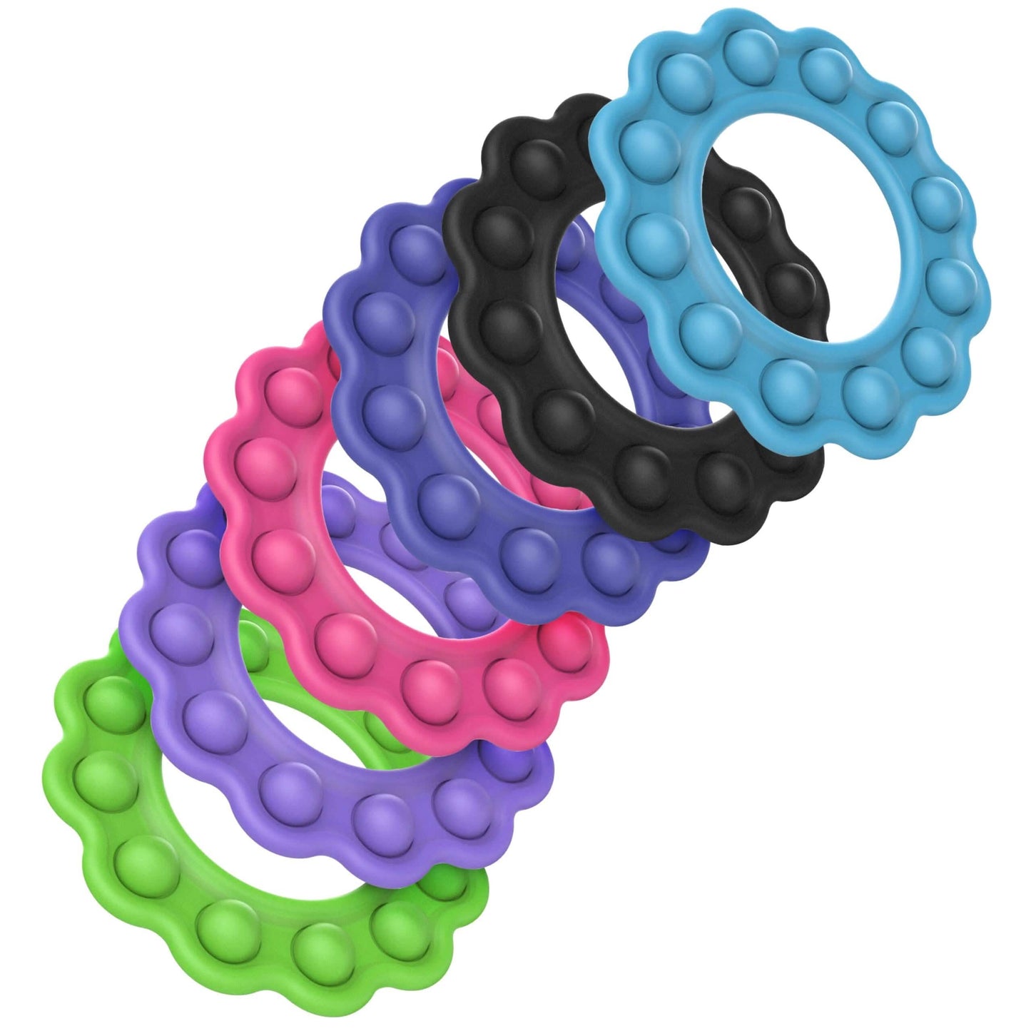 6-Pack: Flower Pop It Fidget Toy DailySale