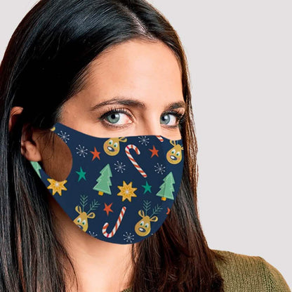 6-Pack: Fun Designed Holiday Themed Reusable Face Masks DailySale
