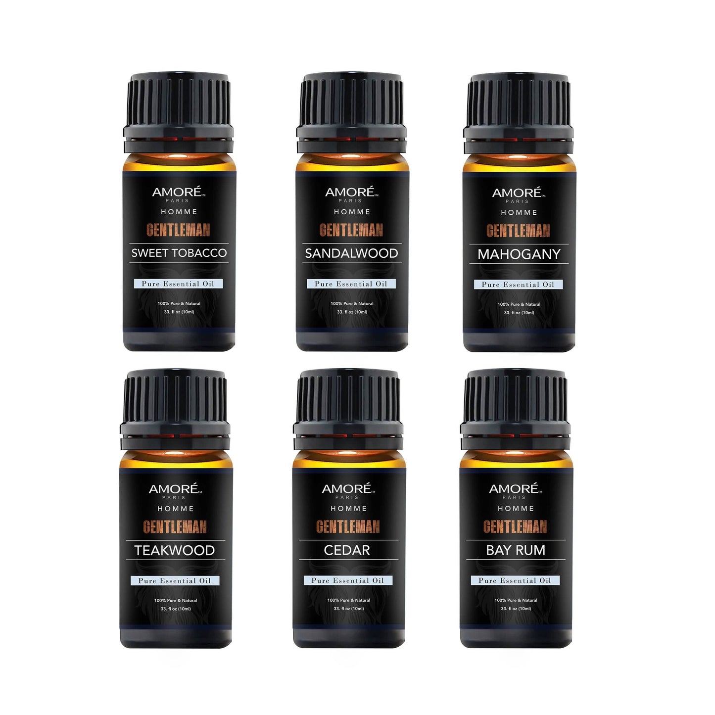 6-Pack: Gentlemen's 10ml Premium Grade Fragrance Essential Oil Gift Set DailySale
