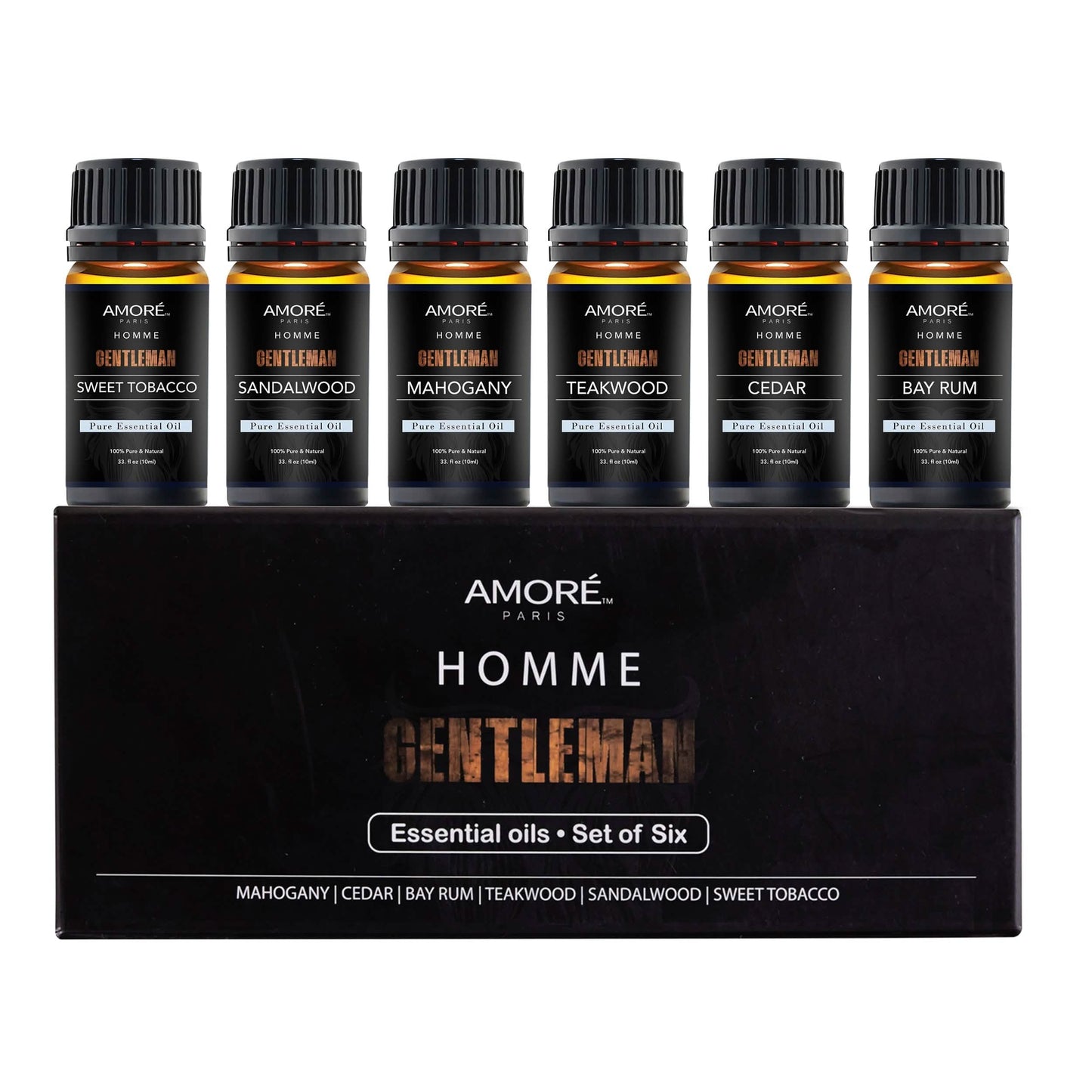 6-Pack: Gentlemen's 10ml Premium Grade Fragrance Essential Oil Gift Set DailySale