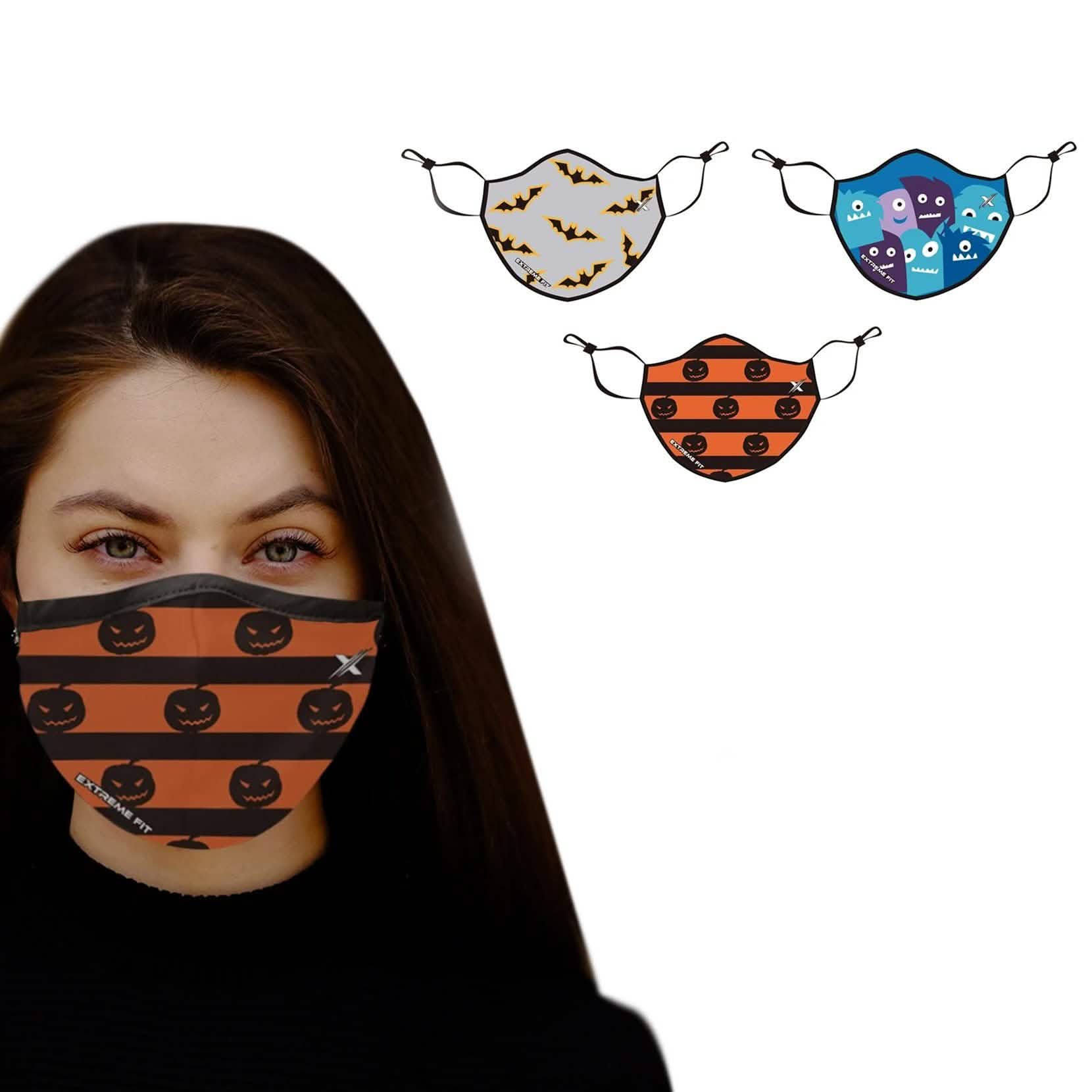 6-Pack: Halloween Two-Layer Special Reusable Face Mask with Adjustable Earloop DailySale