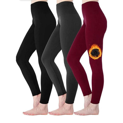 6-Pack: Hot Women’s Fleece Lined Leggings High Waist Soft Stretchy Warm Leggings DailySale