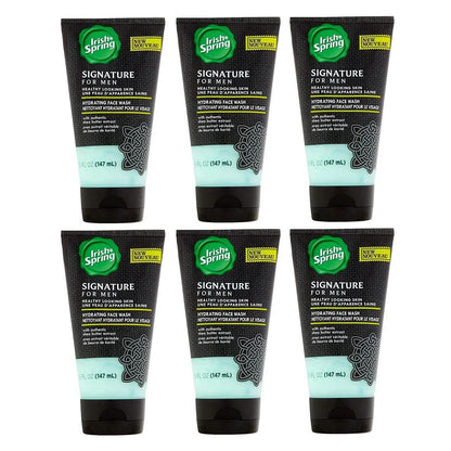 6-Pack: Irish Spring Signature for Men Hydrating Face Wash 5 Oz DailySale