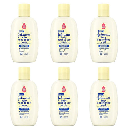 6-Pack: Johnson's Head-To-Toe Baby Wash Travel Size 3 Fl. Oz. DailySale