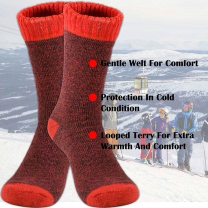 6-Pack: Ladies Soft Warm Winter Thermal Socks Assorted Colors DailySale