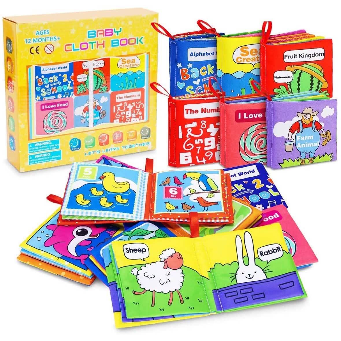 6-Pack: Magicfun Cloth Baby Books DailySale