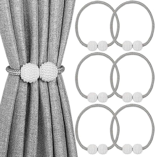 6-Pack: Magnetic Curtain Tiebacks, Decorative Curtain Holdbacks DailySale