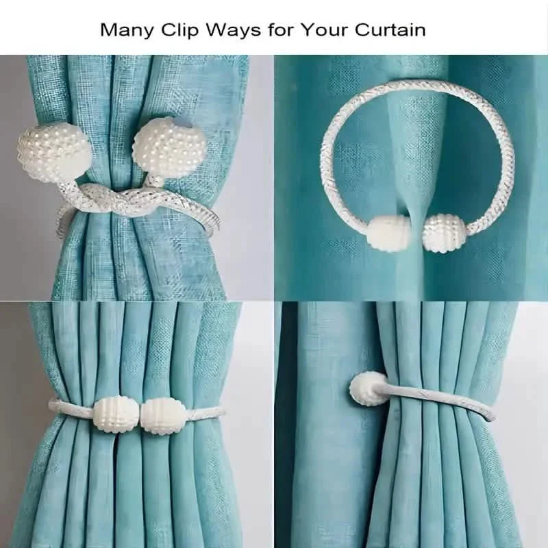 6-Pack: Magnetic Curtain Tiebacks, Decorative Curtain Holdbacks DailySale