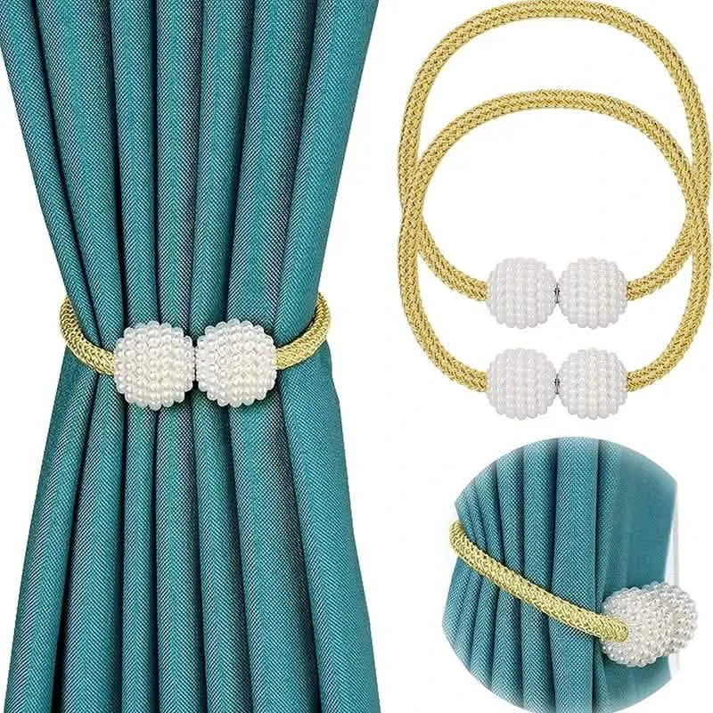 6-Pack: Magnetic Curtain Tiebacks, Decorative Curtain Holdbacks DailySale