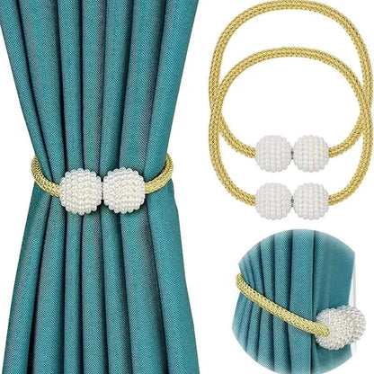 6-Pack: Magnetic Curtain Tiebacks, Decorative Curtain Holdbacks DailySale