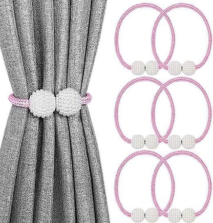 6-Pack: Magnetic Curtain Tiebacks, Decorative Curtain Holdbacks DailySale