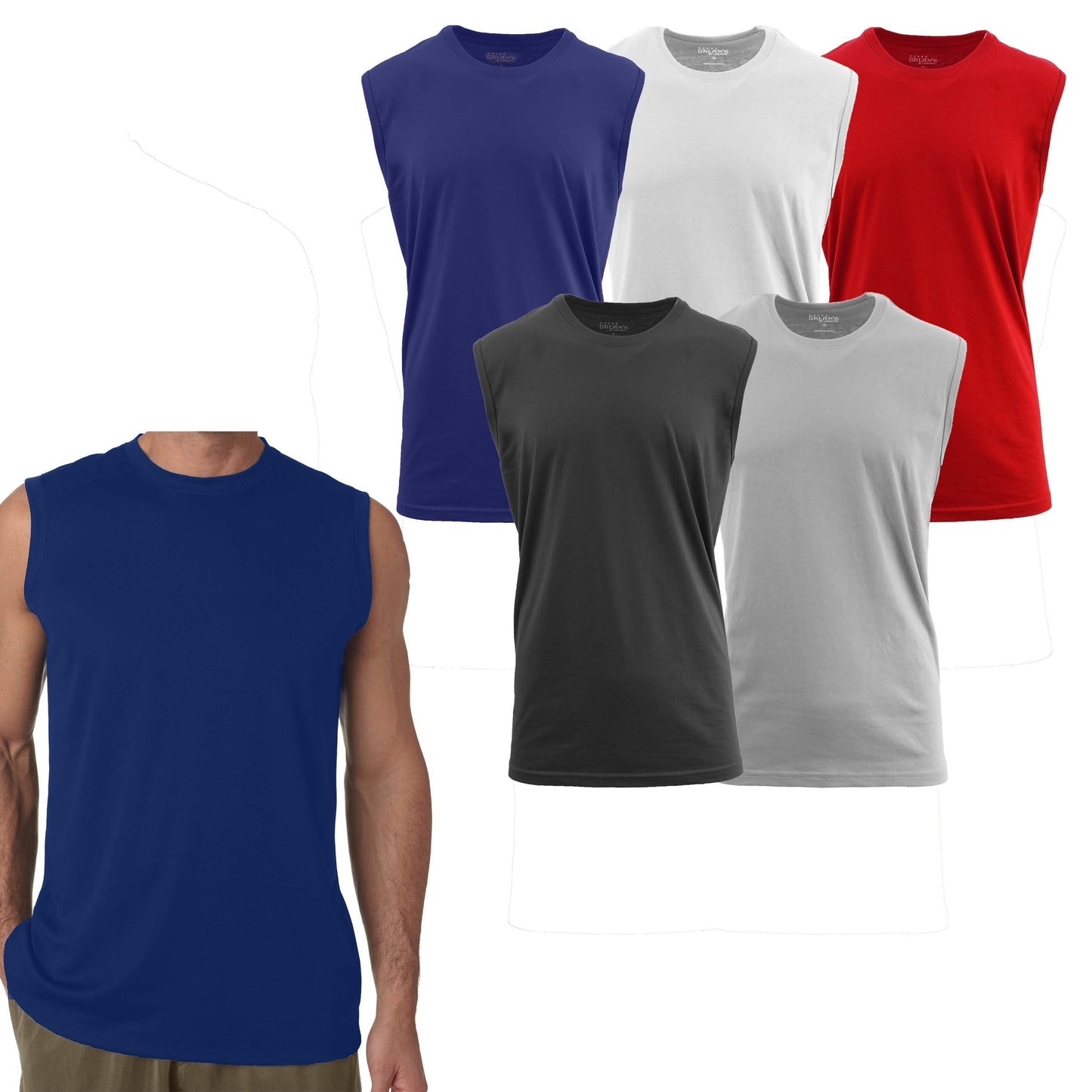 6-Pack: Men's Assorted Muscle Tank Tee DailySale