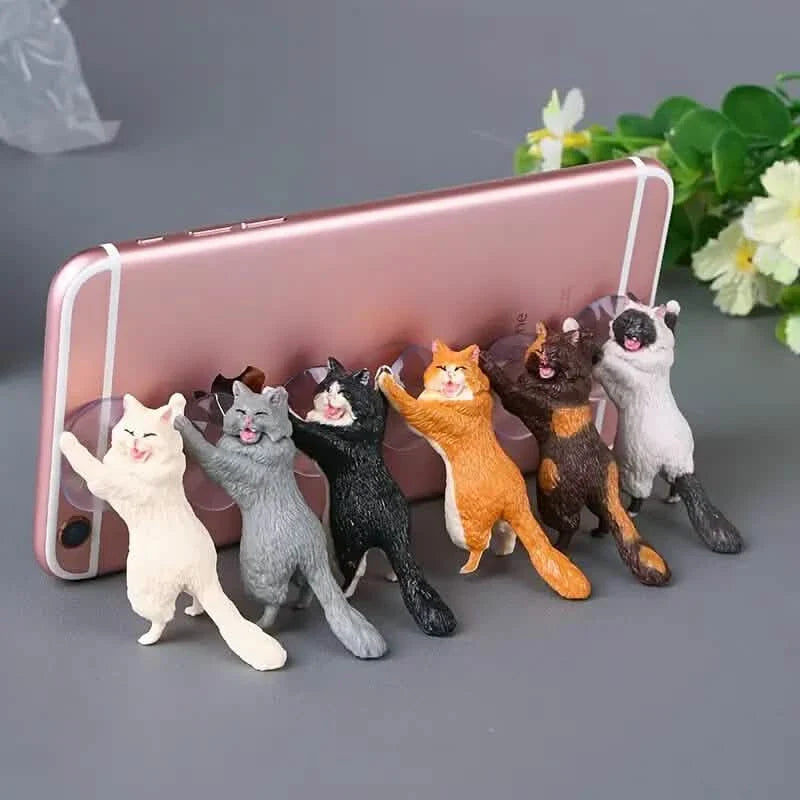 6-Pack: Portable Universal Cute Cat Cell Phone Holder DailySale