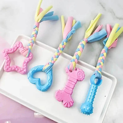 6-Pack: Puppy Teething Chew Toys with Interactive Ropes DailySale