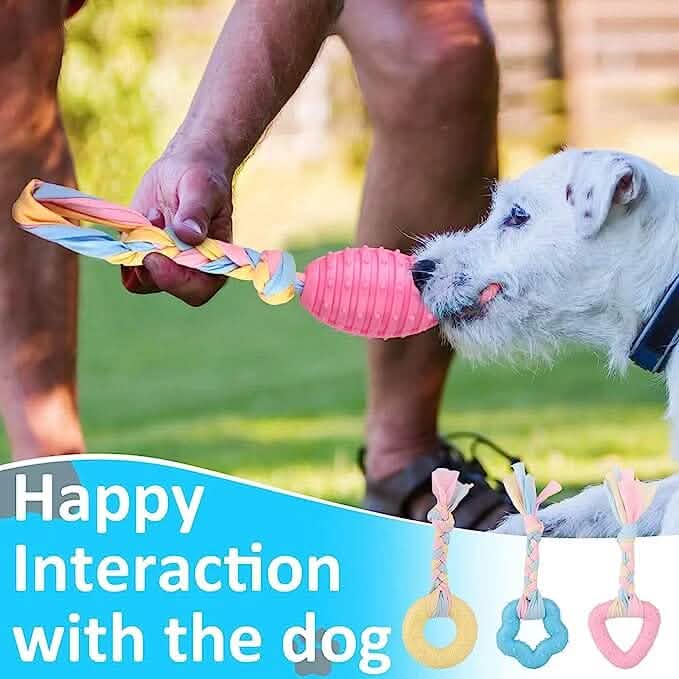 6-Pack: Puppy Teething Chew Toys with Interactive Ropes DailySale