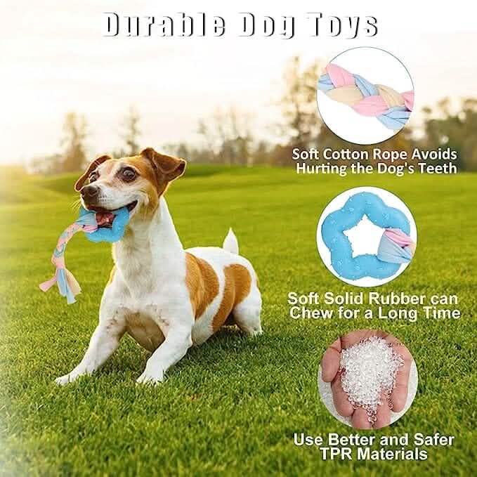 6-Pack: Puppy Teething Chew Toys with Interactive Ropes DailySale
