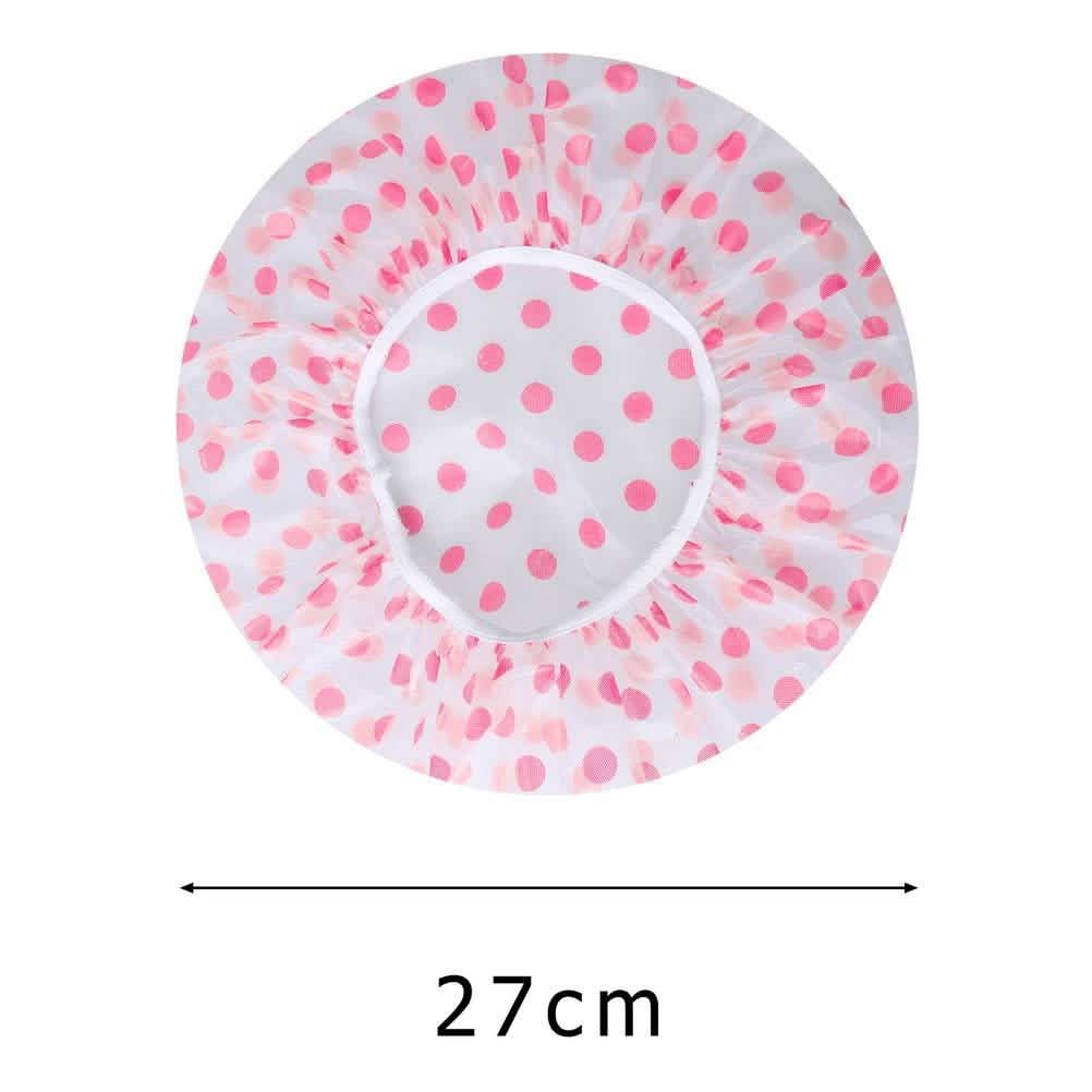 6-Pack: Reusable Shower Caps Elastic Band Bath Hair Hat DailySale