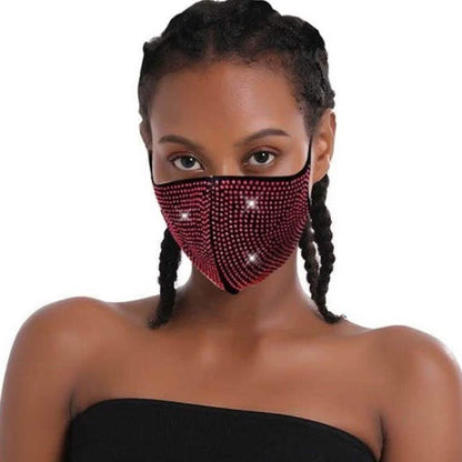 6-Pack: Rhinestone Bling Face Mask DailySale